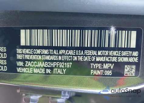 2017 Jeep Renegade Sport из США, поврежденный, VIN ZACCJAAB2HPF92197